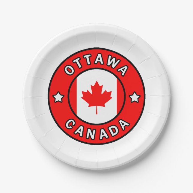 Ottawa Canada Paper Plates (Front)