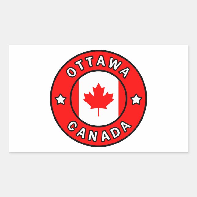 Ottawa Canada Rectangular Sticker (Front)