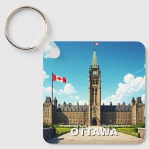 Ottawa Canada Travel Keychain