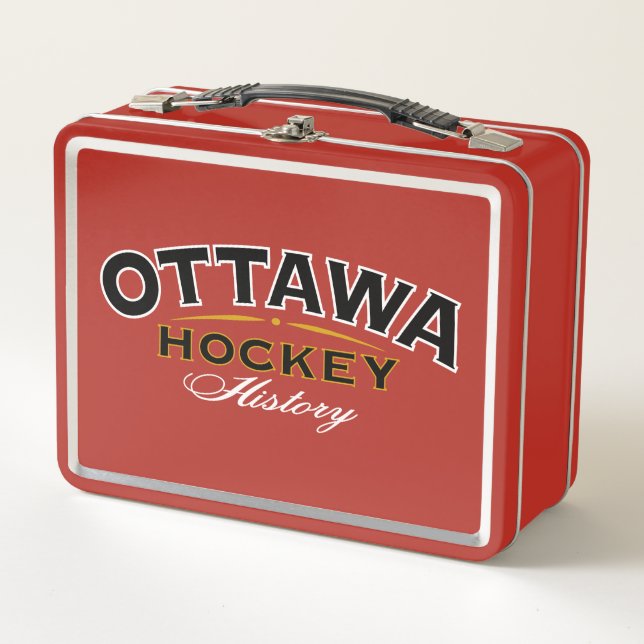 Ottawa Hockey Red Lunch Box (Front)