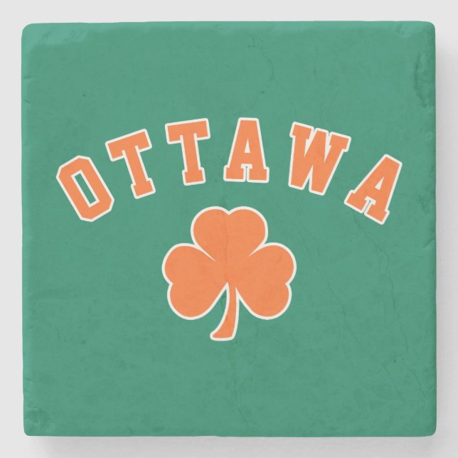 Ottawa Irish Stone Coaster (Front)
