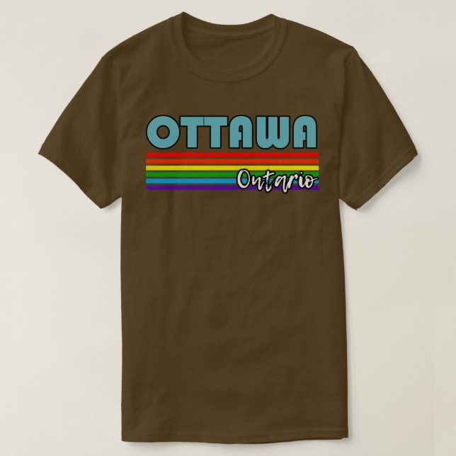 Ottawa Ontario Pride  Ottawa LGBT Gift LGBTQ Suppo T-Shirt (Design Front)