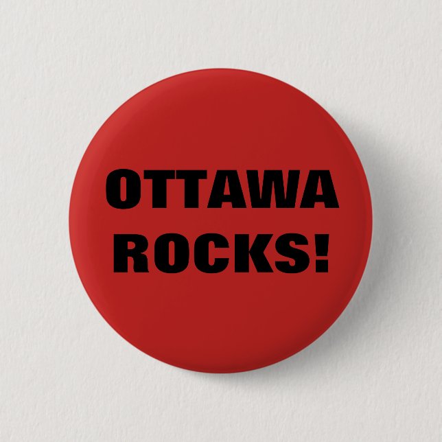 OTTAWA ROCKS! PINBACK BUTTON (Front)