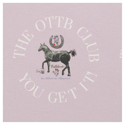OTTB CLUB , PINK Fabric
