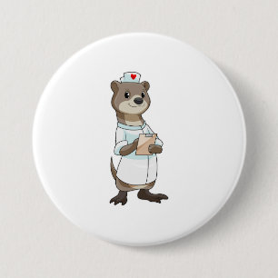 Otter as Nurse with Heart Button