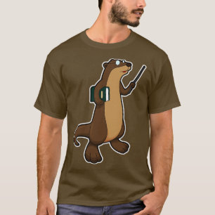 Otter as Teacher with Book Pointer T-Shirt
