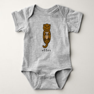 Otter Baby Bodysuit or One Piece (no base)