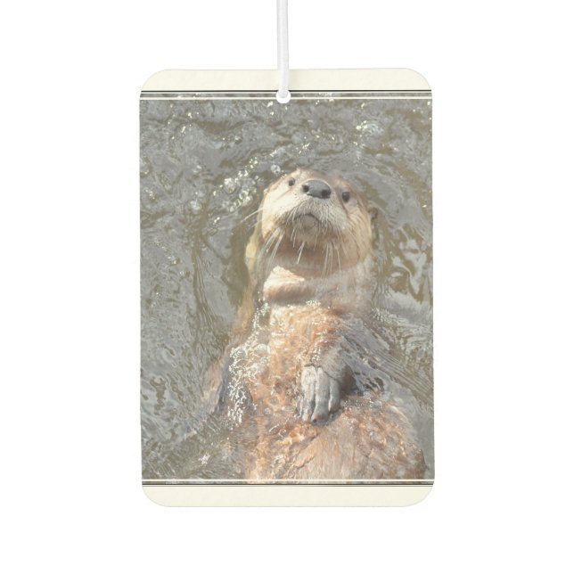 Otter Back Float Air Freshener (Front)