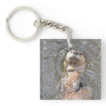Otter Back Float Keychain