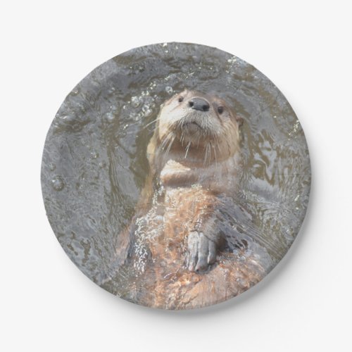 Otter Back Float Paper Plates