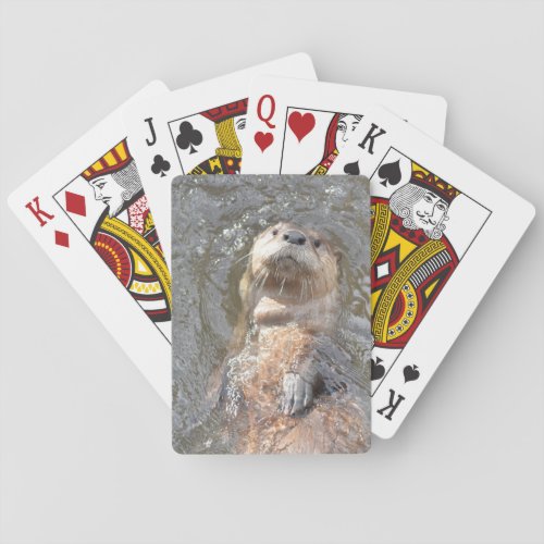 Otter Back Float Poker Cards