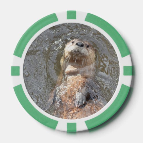 Otter Back Float Poker Chips