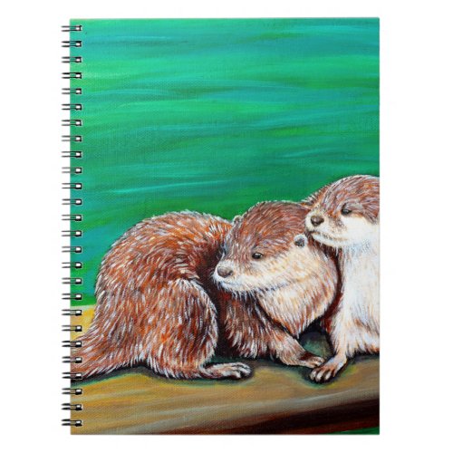 Otter Best Friends Painting Notebook