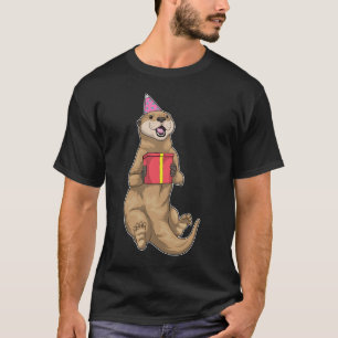 Otter Birthday Party hat T-Shirt