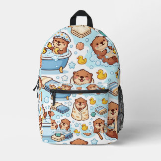 Otter Bubble Bath Backpack – Cute Cozy Pattern