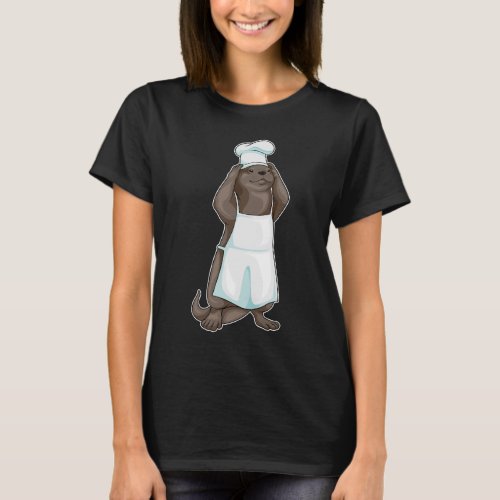 Otter Chef Cooking apron T_Shirt
