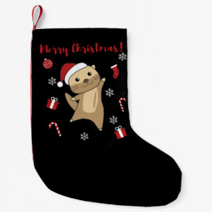 Otter Christmas Snow Winter Animals Otter Small Christmas Stocking