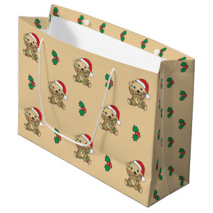 Otter Christmas Winter Animals Holiday Otters Large Gift Bag