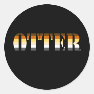 OTTER CLASSIC ROUND STICKER