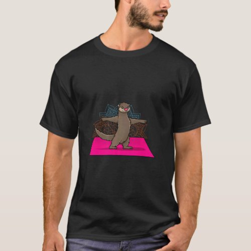 Otter Doing Yoga  Otter  Yogi Teacher  T_Shirt