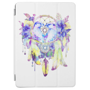 Otter Dreamcatcher Blue Yellow Floral iPad Air Cover