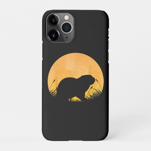 Otter Easy Halloween Outfit Weasel Animal Moon iPhone 11Pro Case