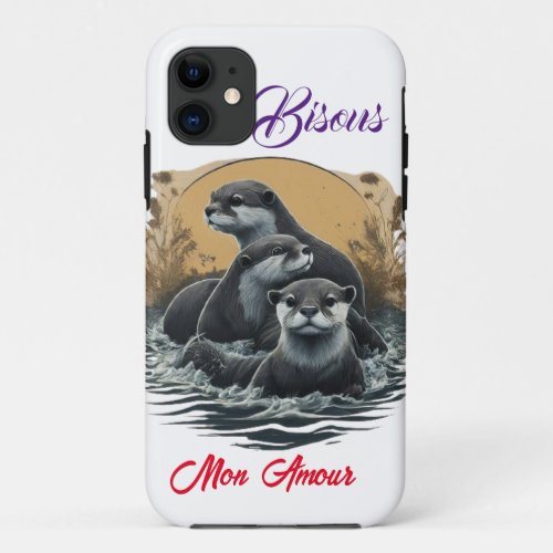 Otter Family Fun iPhone 11 Case