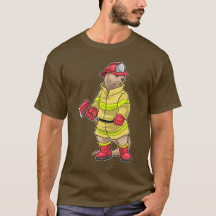 Otter Firefighter Ax Fire department T-Shirt