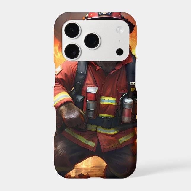 Otter Firefighter, Iphone Case (Back)