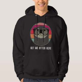 Otter For Children Kids Glasses Cute Otter Hoodie