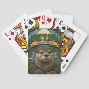Otter Forest River POPCUT Poker Cards