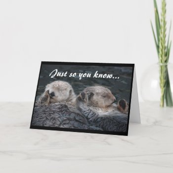 Otter Friends Card by OrcaWatcher at Zazzle
