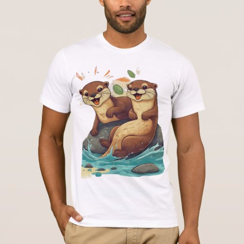 Otter Fun on the River T_Shirt