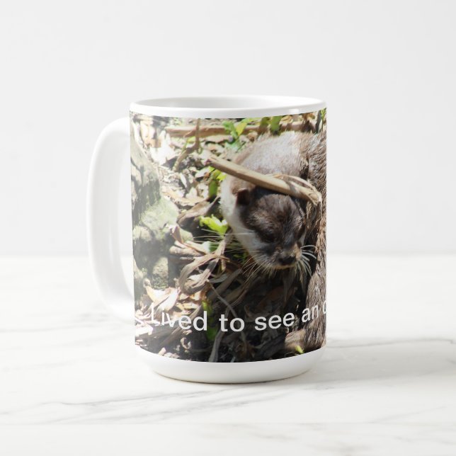 Otter funny coffee mug (Front Left)
