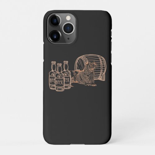 Otter Gift  Beer Lover Drinking Drunk Otter iPhone 11Pro Case