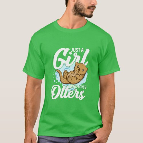 Otter Gift for Sea Otter Ferret Fish otter Animal  T_Shirt