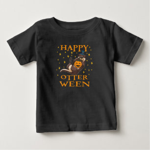 Otter Gift   Happy Otter Cute Sea Otter Halloween Baby T-Shirt
