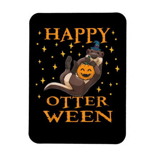 Otter Gift  Happy Otter Cute Sea Otter Halloween Magnet