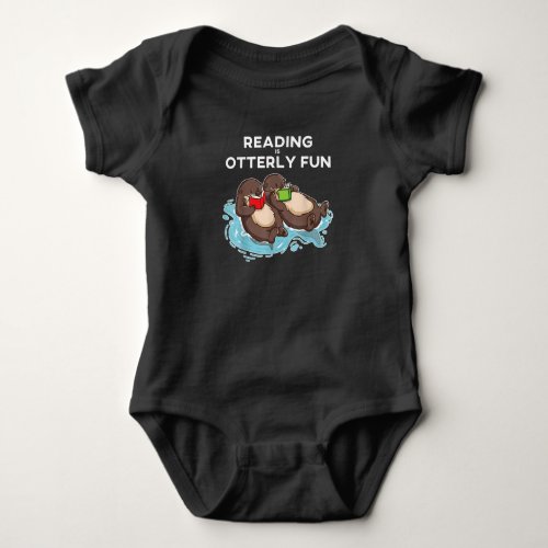 Otter Gift  Sea Otter Book Reading Gift Bookworm Baby Bodysuit