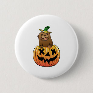 Otter Halloween  Button