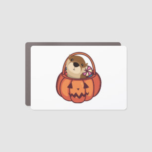 Otter Halloween Car Magnet