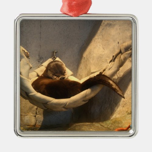 Otter in a Hammock Ornament