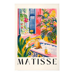 Otter In Bathtub Art Print, Henri Matisse Wall Art