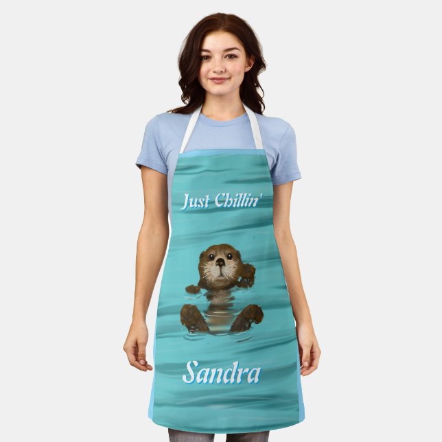 Otter, Just Chillin' Apron (Worn)