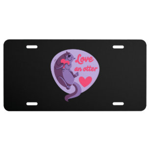 Otter - Love An Otter Love Another License Plate