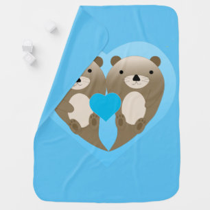Otter Love Baby Blanket