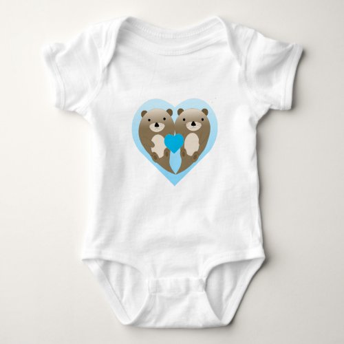 Otter Love Baby Bodysuit