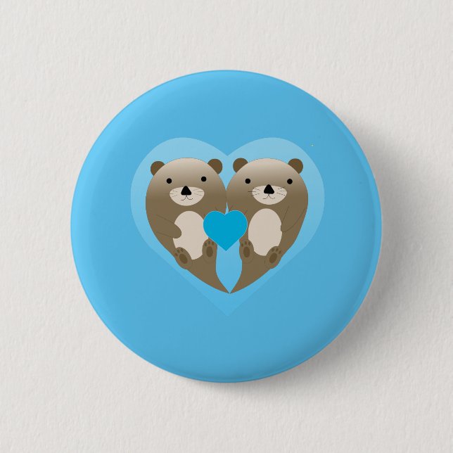 Otter Love Button (Front)