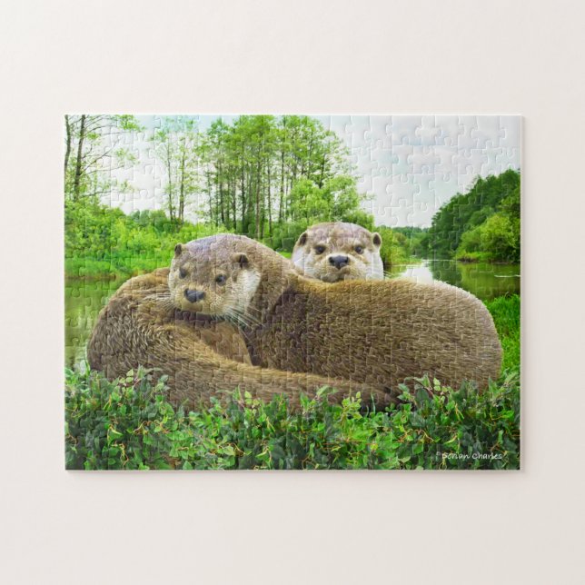 "Otter Love" Jigsaw Puzzle (Horizontal)