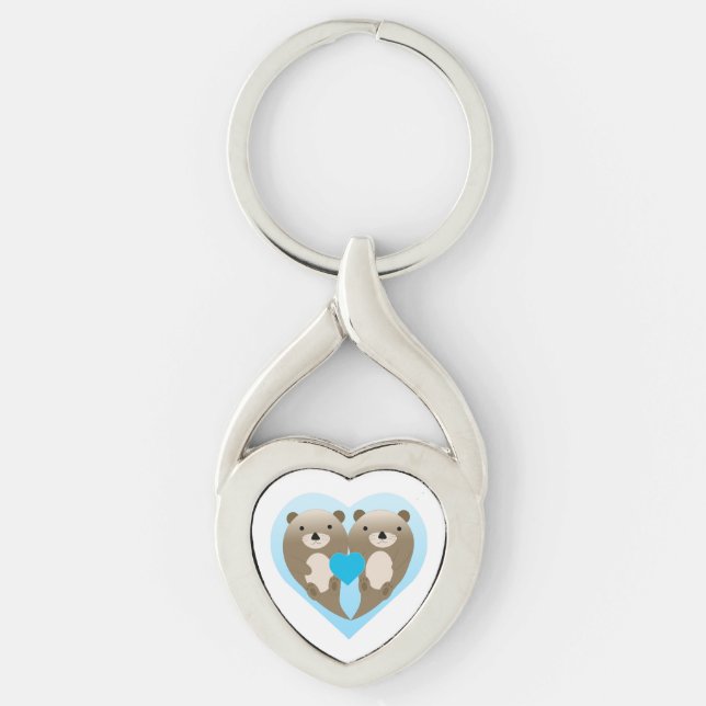 Otter Love Keychain (Front)